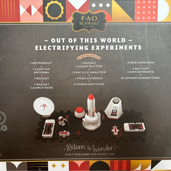 FAO Schwarz Circuit Space Station Set - Red, White, and Black - Picture 3 of 5